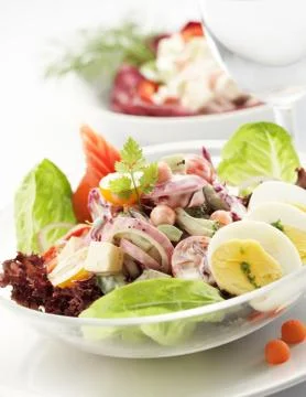 Eggs salad Stock Photos