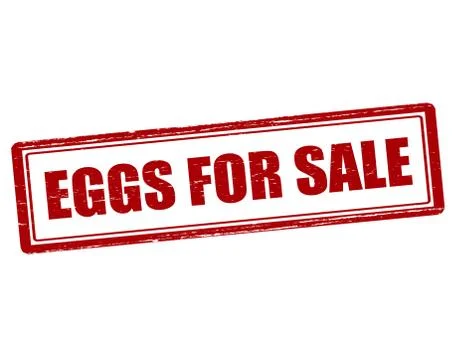 Eggs for sale Stock Illustration