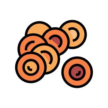 Eggs salmon color icon vector illustration Stock Illustration