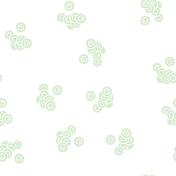 Eggs salmon glyph seamless pattern Stock Illustration