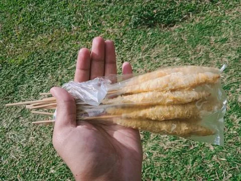 Eggs satay Stock Photos