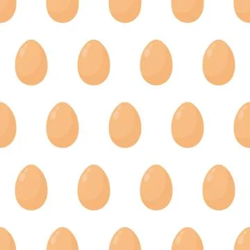 Eggs seamless pattern background Stock Illustration