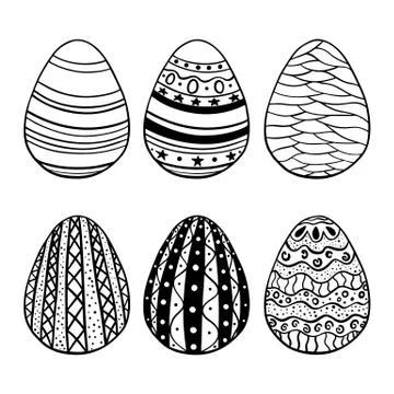 Eggs set Illustrazione stock
