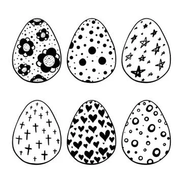 Eggs set Stock Illustration