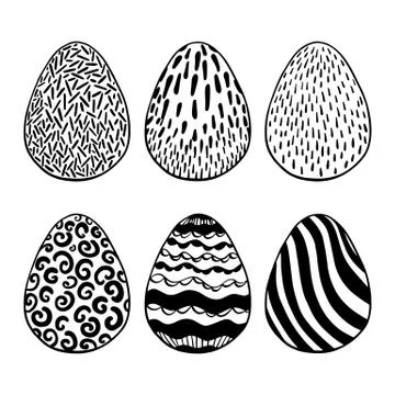 Eggs set Stock Illustration