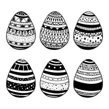 Eggs set Stock Illustration
