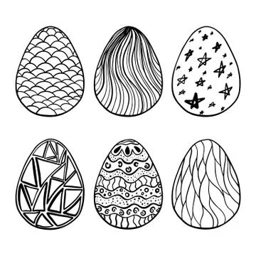 Eggs set Stock Illustration