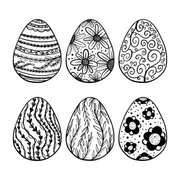 Eggs set Stock Illustration