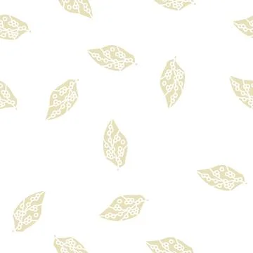 Eggs silkworm glyph seamless pattern Stock Illustration