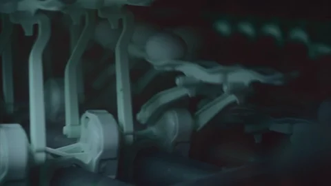 Eggs sorting in the factory.Eggs are checked for quality. Packing on the product Stock Footage 90423570