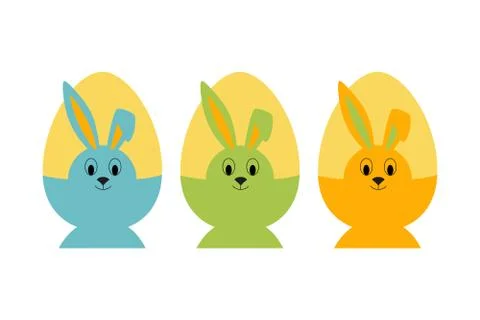 Eggs in the stands Stock Illustration