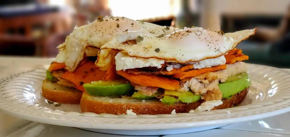 Eggs On Toast Stock Photos