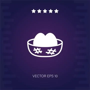 Eggs vector icon Stock Illustration