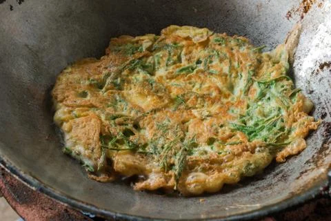 Eggs, Vegetable in Food Processor. Foto stock