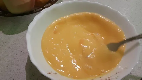 Eggs whip, kitchen fork Stock Footage 89244378