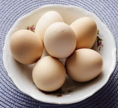 Eggs with whisk Foto stock
