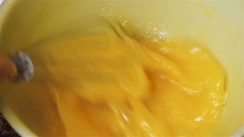 Eggs Whisked Close Up Stock Footage 121712071