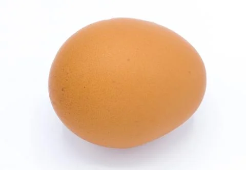 Eggs on white background. clipping path. Stock Photos