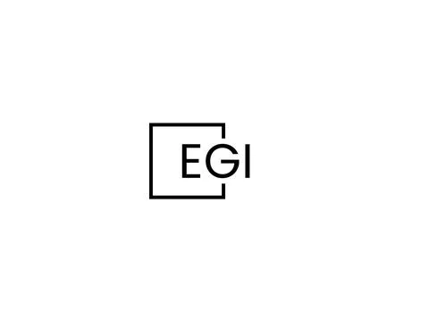 EGI letter initial logo design vector illustration Stock Illustration