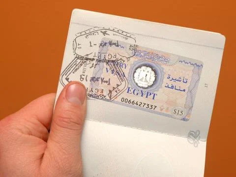Egiptian visa Stock Photos