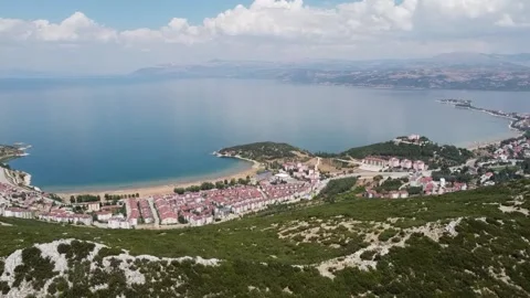 Egirdir view with its charming blue lake Stock Footage 194733679