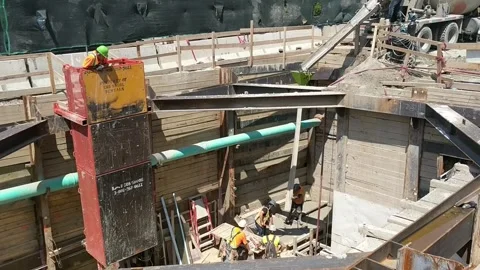 Eglinton Crosstown LRT Construction work Stock Footage 287263617