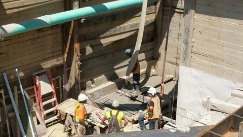 Eglinton Crosstown LRT Construction work Stock Footage 287263707