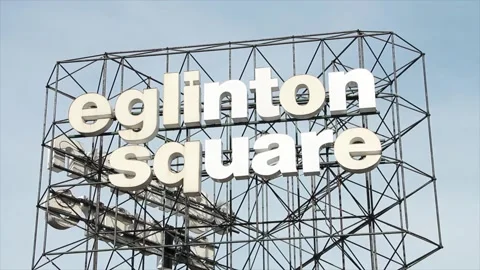 eglinton square shopping centre mall sig... | Stock Video | Pond5