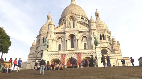 Eglise Sacré Coeur Paris Stock Footage
