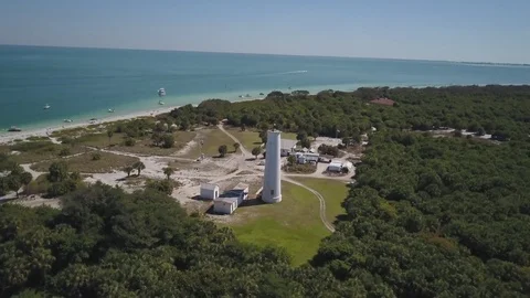 Egmont Key Lighthouse Video stock 73439632