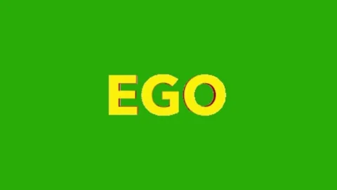 Ego text animation on green screen Stock Footage 330761070