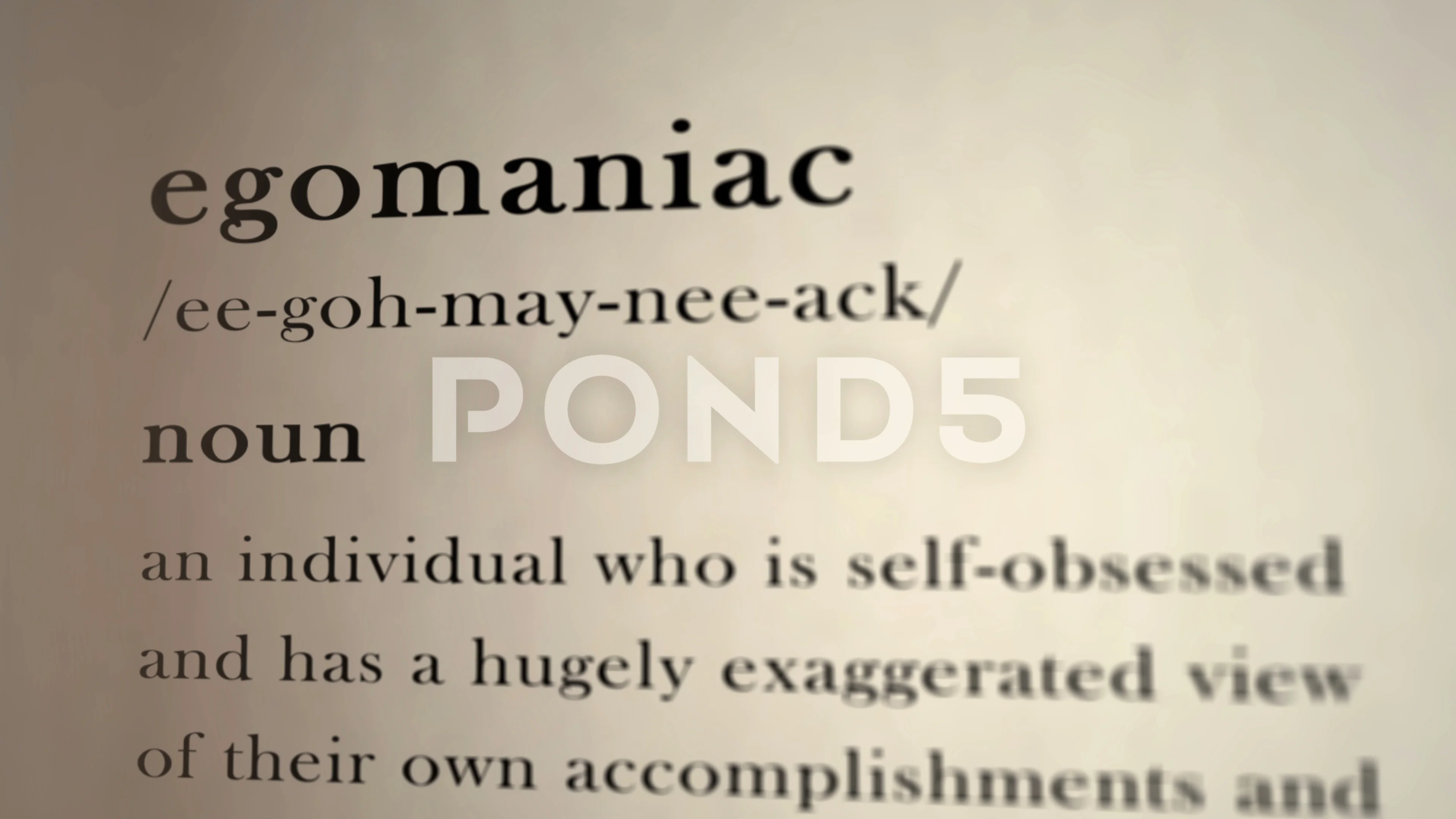 Egomaniac Definition