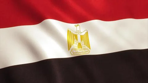 Egyot Flag - Cairo Stock Illustration