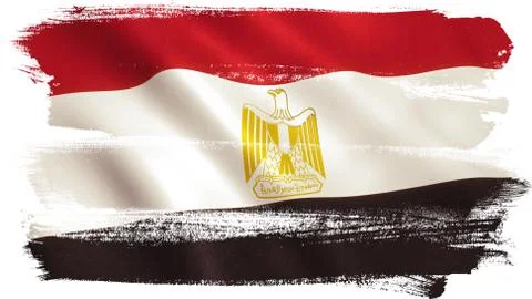Egyot Flag - Cairo Stock Illustration