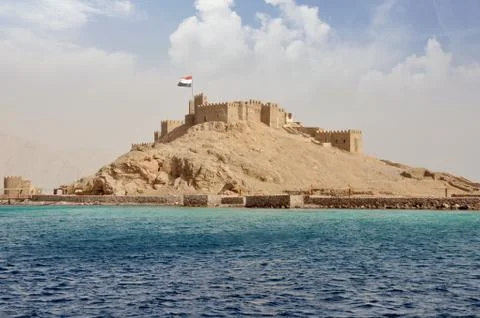 Egype Taba 14-08-2018 years, the castle of Saladin, the view, Fotos de archivo