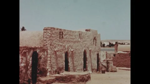 Egypt 1950s: Clay model of an Egyptian Stock Video Pond5