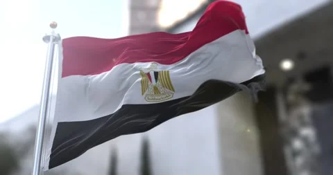 Egypt-2-flag-waving-seamless-loop-4k-60fps Stock Footage 331999035
