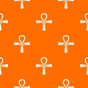 Egypt Ankh symbol pattern seamless Stockillustratie