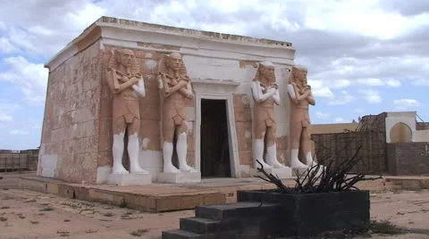 Egypt, Atlas filmstudio, Ouarzazate, Morocco Stock Footage