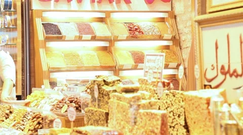 Egypt bazaar interior 库存影片 8764235