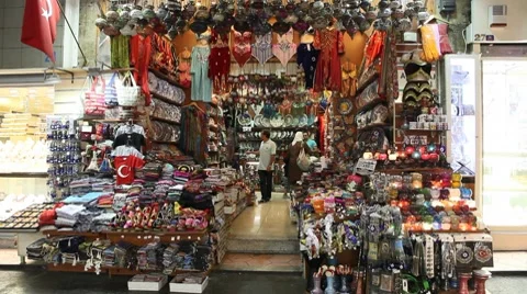 Egypt bazaar interior 库存影片 8764339