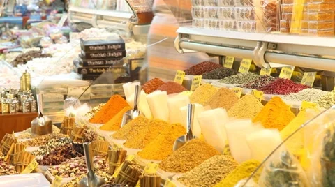 Egypt bazaar interior Vídeo Stock 8764377