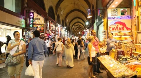 Egypt bazaar interior 스톡 동영상 8764595