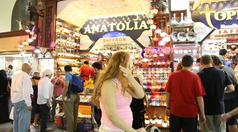 Egypt bazaar interior Stock Footage 8764609