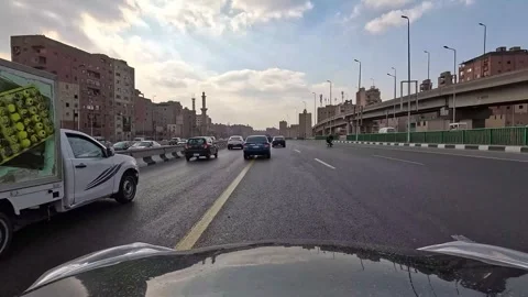Egypt, Cairo 2 Jan 2026: Forward Street POV Stock-Footage 325920249