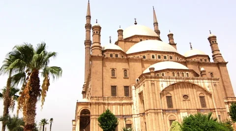 Egypt Cairo, Alabaster Mosque Stock Footage 55638484