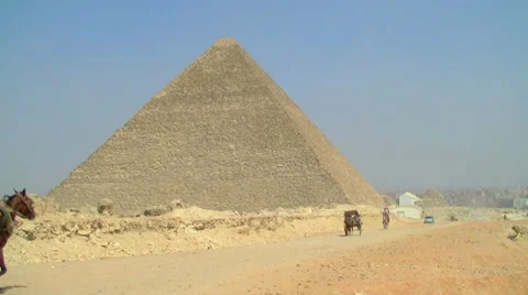 Egypt, Cairo, Pyramid of Cheops Stock Footage 37179848