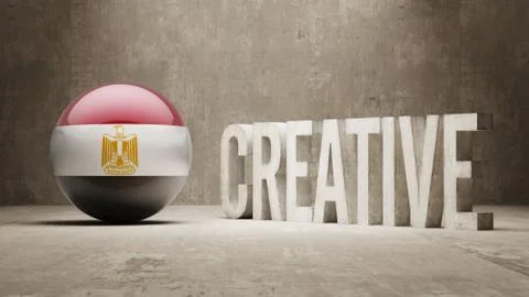 Egypt. Creative  Concept Stock Illustration