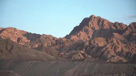 Egypt Dahab palm trees and sea. 스톡 동영상 100459976