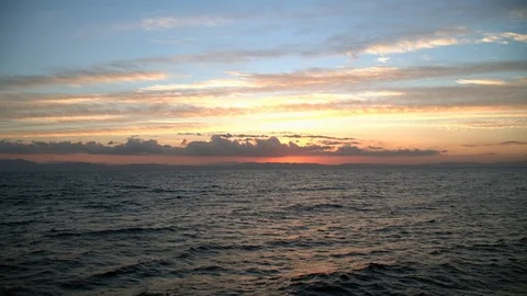 Egypt dawn on the Red sea Stockbeeldmateriaal 100454798